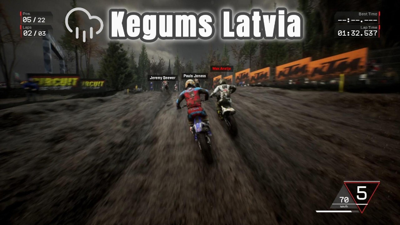 MXGP3 - The Official Motocross Videogame 🌧Kegums Latvia (1/2) (Career Mode)