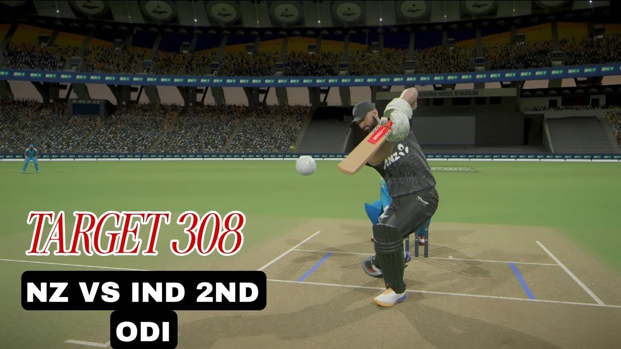 India Vs New Zealand 2nd Odi Highlights in Cricket 26 Chasing 308