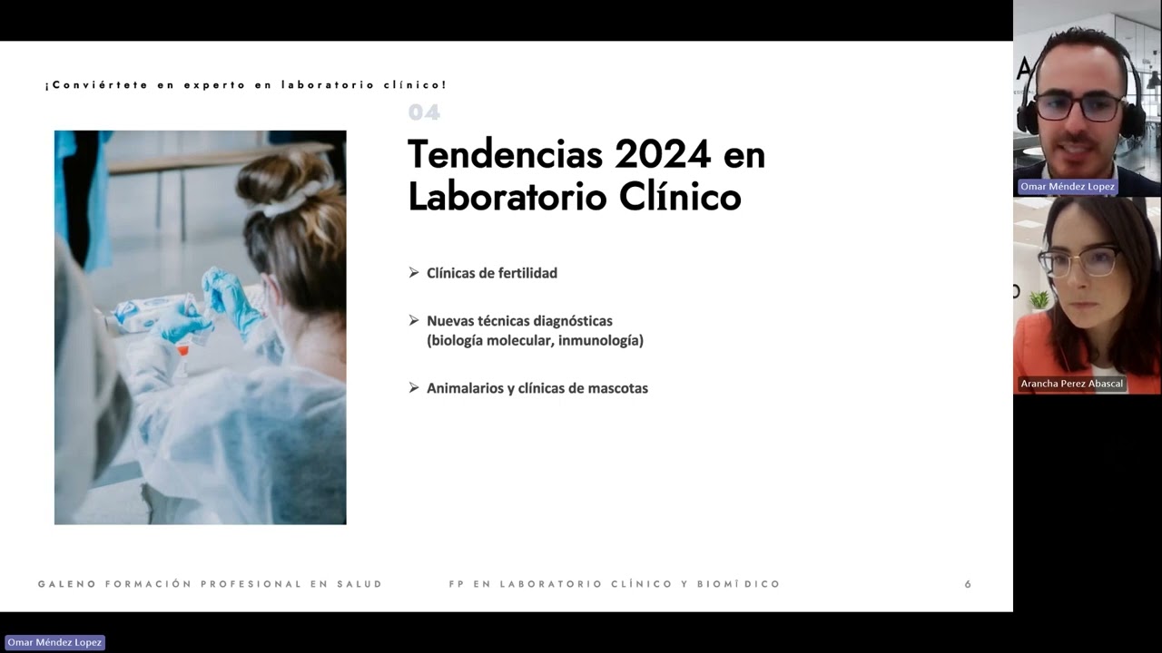 Webinar Conviértete en un experto en Laboratorio Clínico y Biomédico | FP Galeno