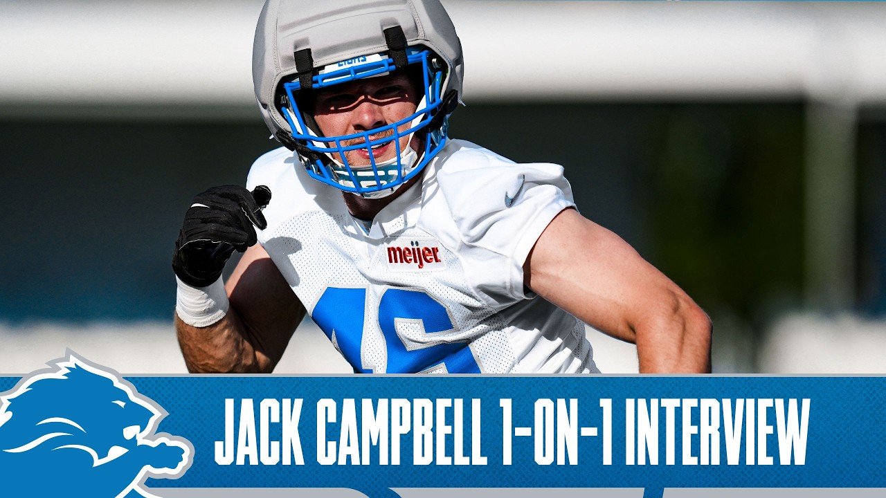Jack Campbell Exclusive Training Camp Interview | Detroit Lions