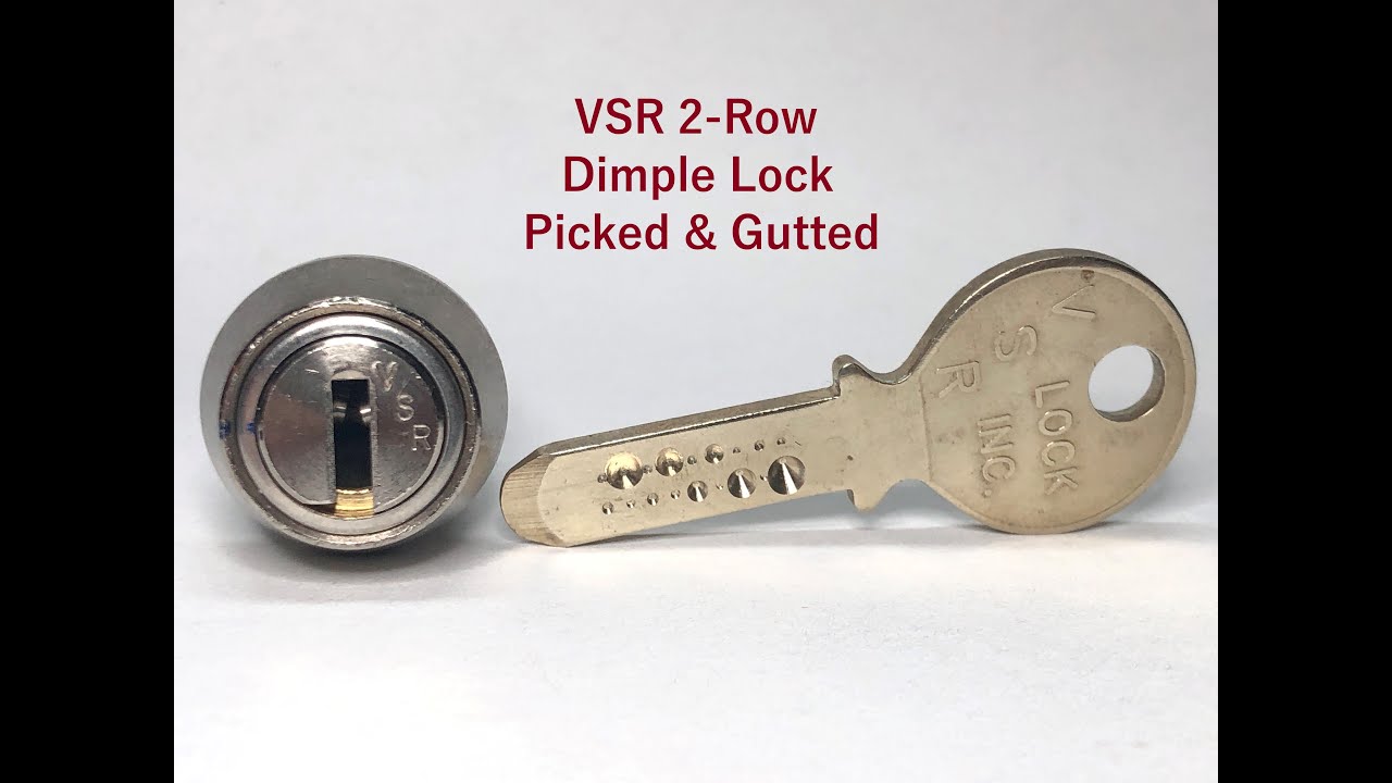 016 VSR 2 Row dimple lock. Pick and gut. Blue.