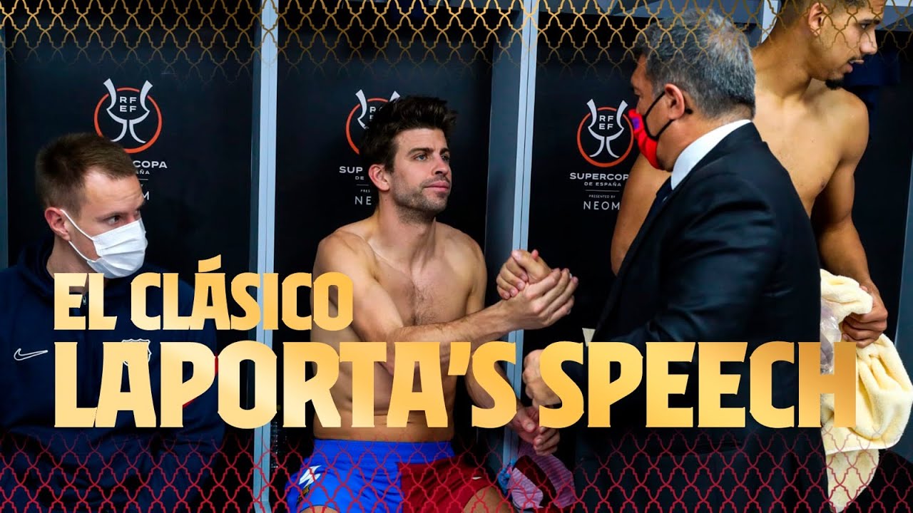 FULL LAPORTA&rsquo;s SPEECH AFTER BAR&Ccedil;A - MADRID AND PITCH FOOTAGE 🔵🔴