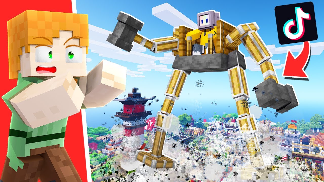 I USED TIK TOK HACK TO SCARE LOGGY | MINECRAFT