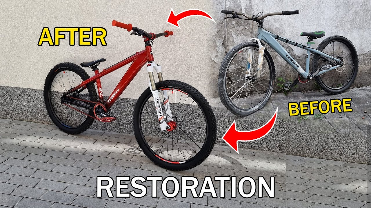BIKE RESTORATION - Old & Broken Bike Turned Into Dream Mountain Bike [ASMR]