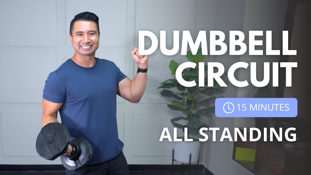 SMALL SPACE & APARTMENT DUMBBELL TRAINING [Sweaty Upper Body Workout]