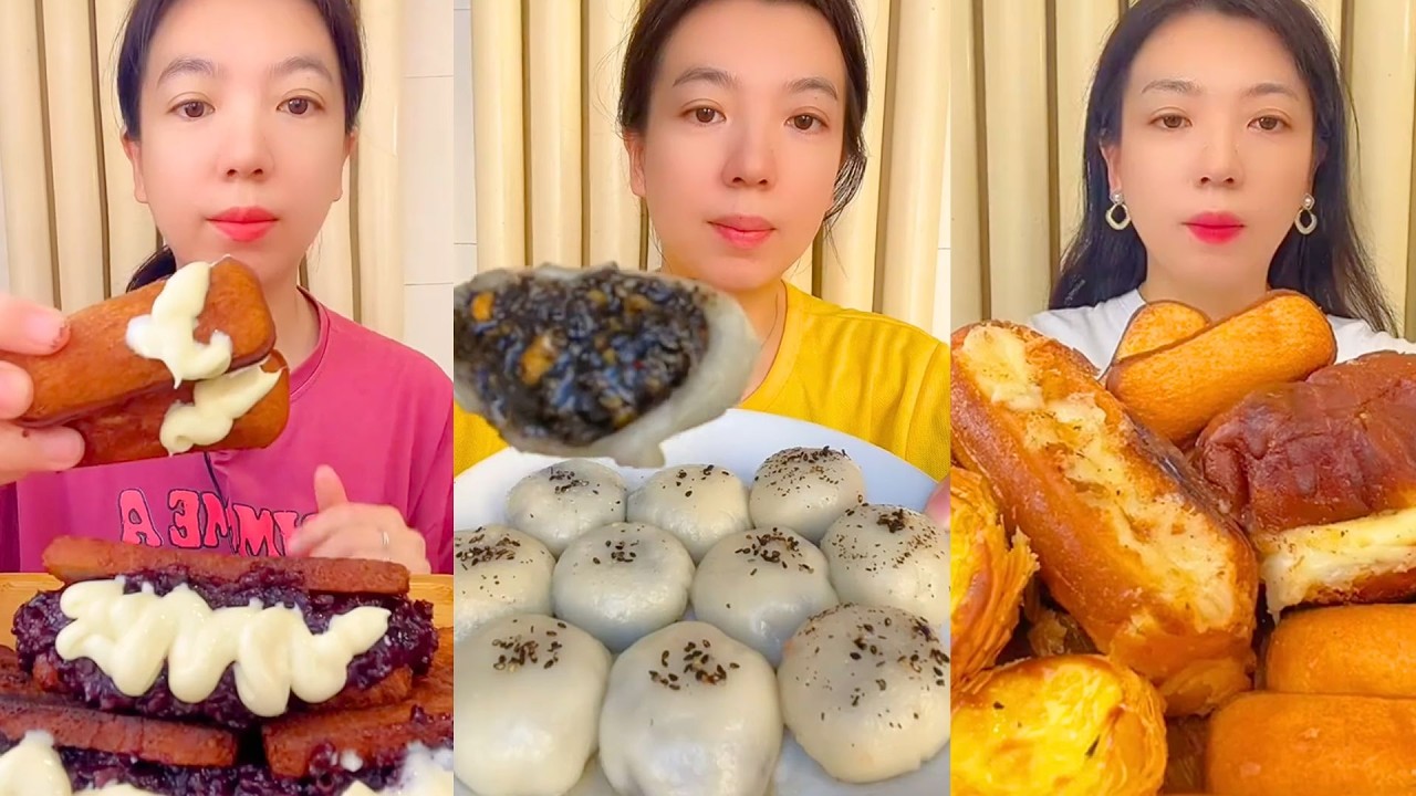 Traditional Chinese Homemade Food Eating Show | Buns Noodles & Desserts Mukbang #88