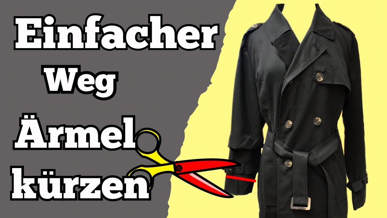 Mantelreparatur leicht gemacht: Ärmel kürzen Schritt für Schritt