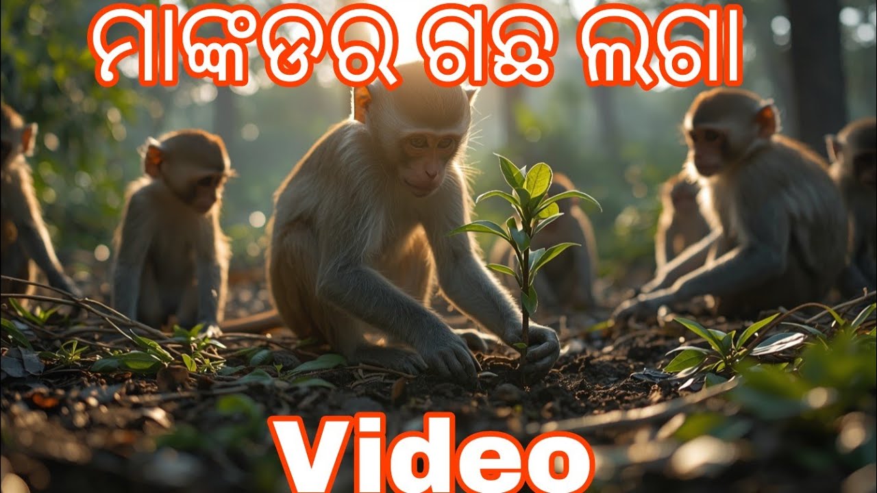 ମାଙ୍କଡ ର ଗଛ ଲଗା 🌲🌳Video || Ai generation videos || #aivlog 