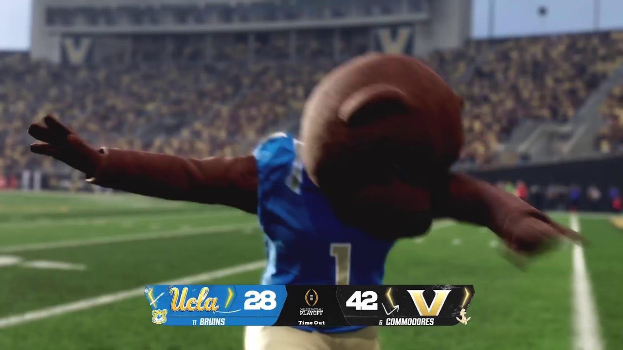 2030 College football playoffs round 1 #11 UCLA Bruins vs #6 Vanderbilt Commodores
