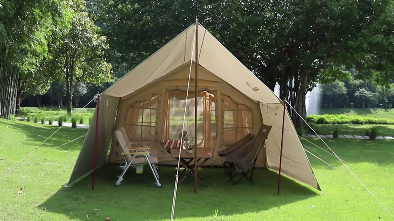 เต็นท์เป่าลม ที่กางง่าย แบบไม่เปลืองแรง! Coody 8.0 สีเบจ | Basecamp Outdoor