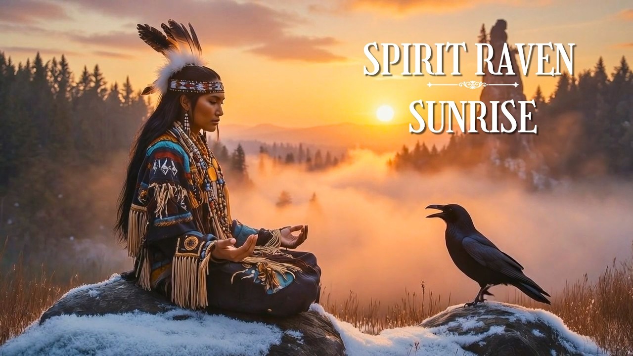 Spirit Raven Sunrise 🖤🪶 Native American Music for Stress Relief & Inner Peace