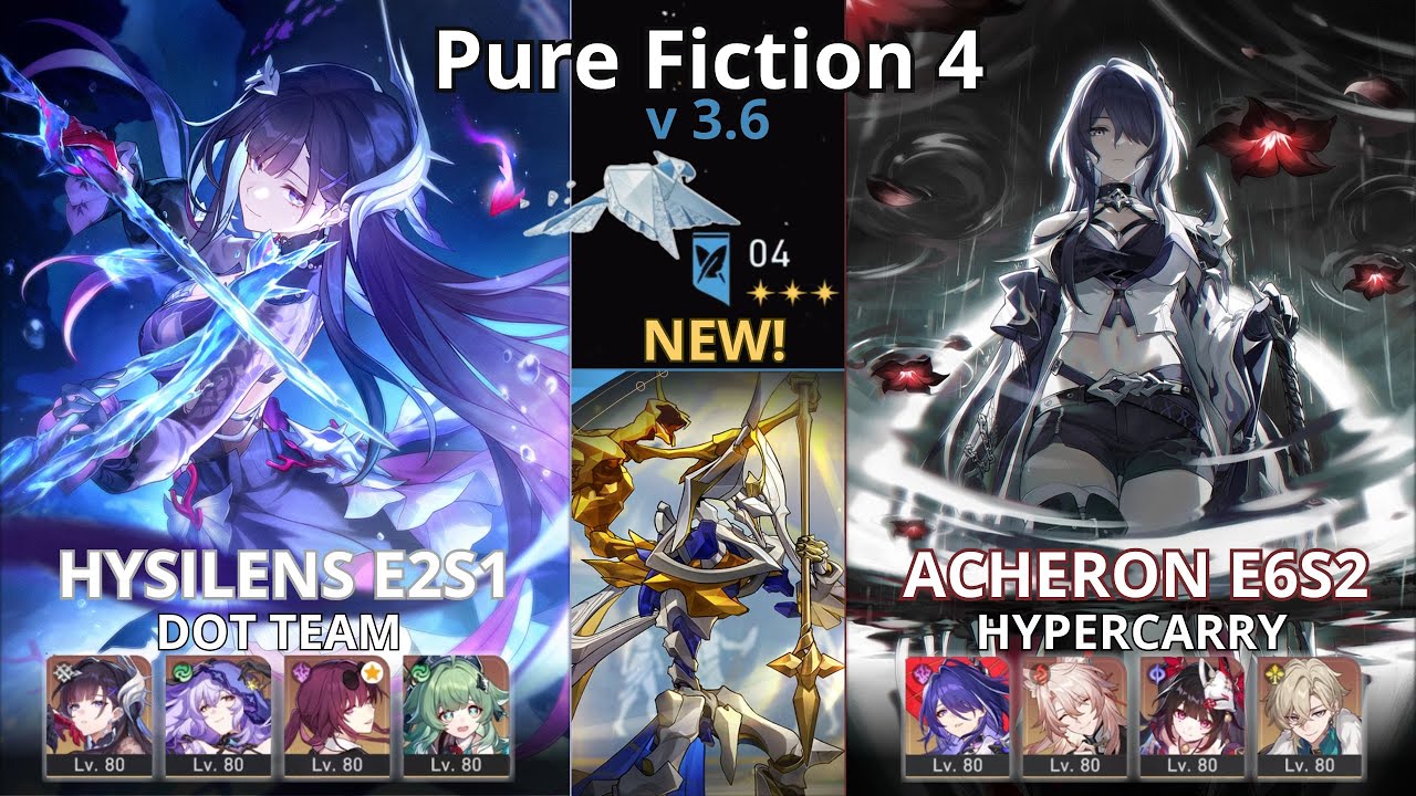 NEW Pure Fiction Floor 4 | Hysilens Dot Team & Acheron E6S2 | Honkai: Star Rail v. 3.6