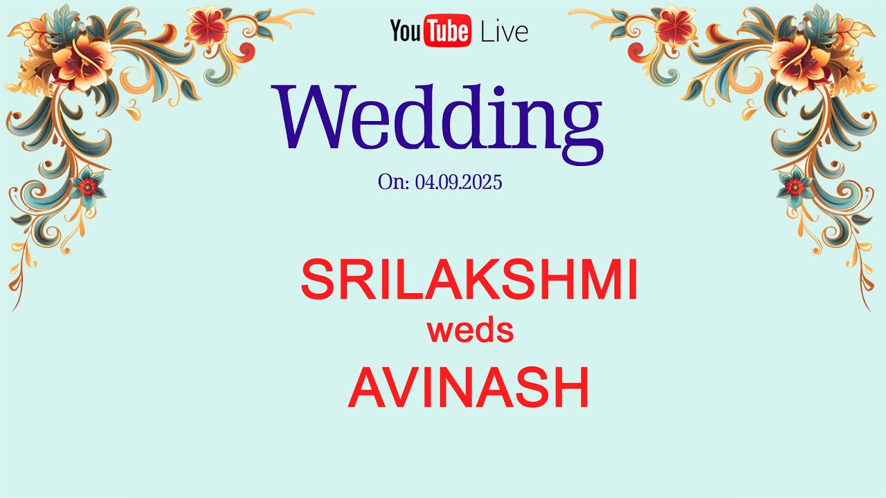 Srilakshmi weds Avinash