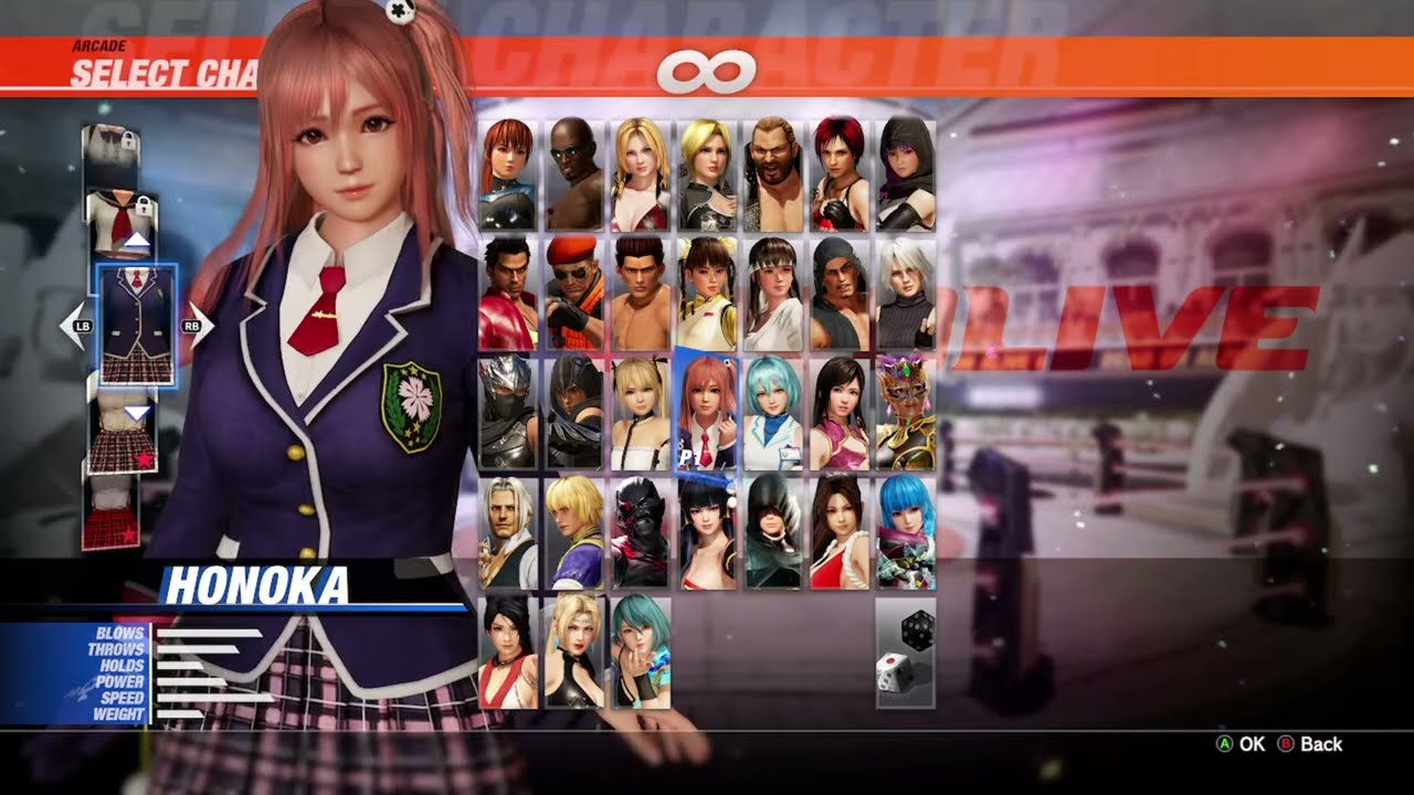 Honoka Arcade dead or alive 6