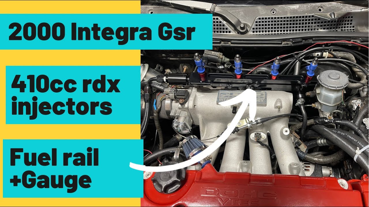 Проект Integra Gsr 2000 года, установлены форсунки RDX объемом 410 куб. см на двигателях серии B ...