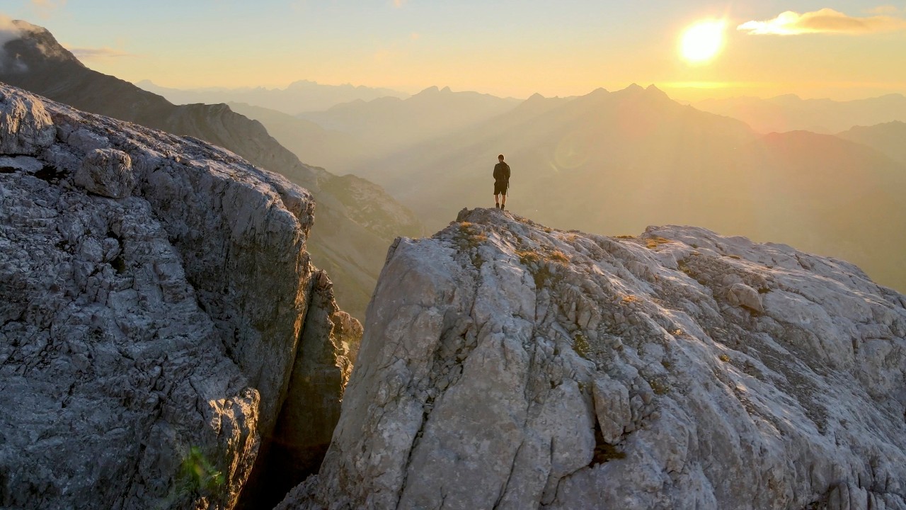 Alone in Switzerlands remote Alps