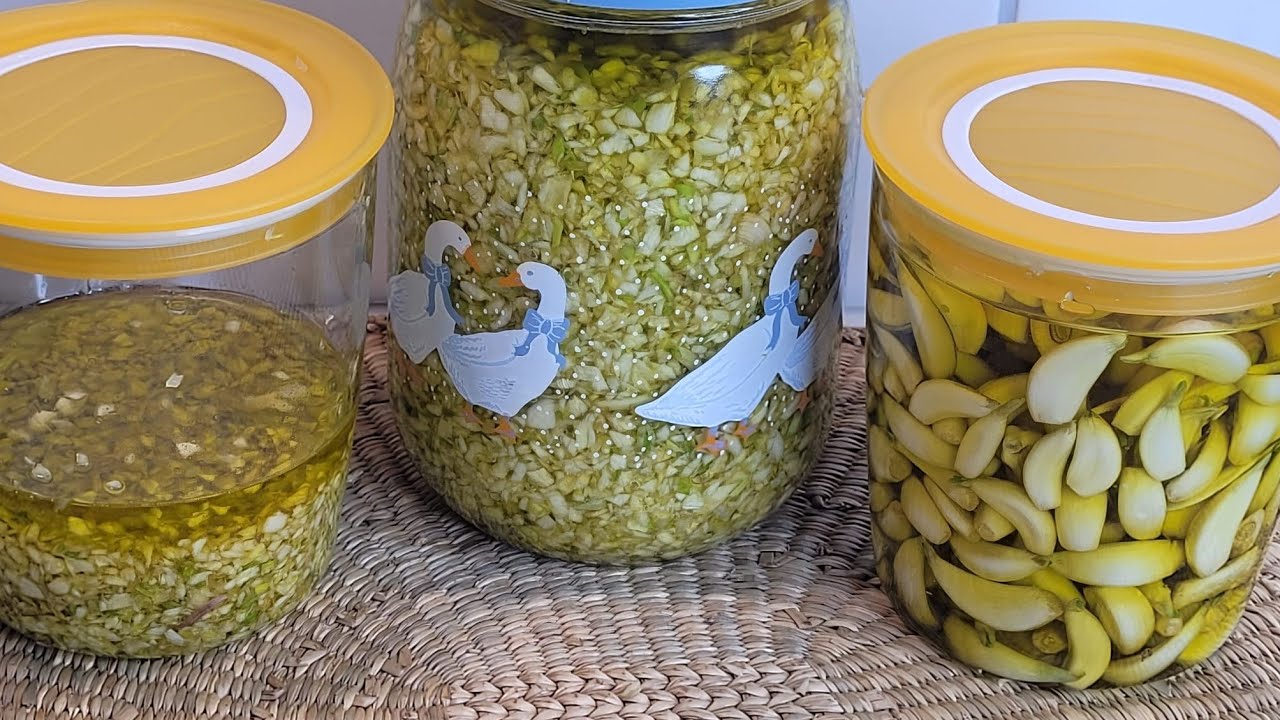 تصبير ثوم آخر السنة بطريقة صحية للكحة و الزكام و الطبخ