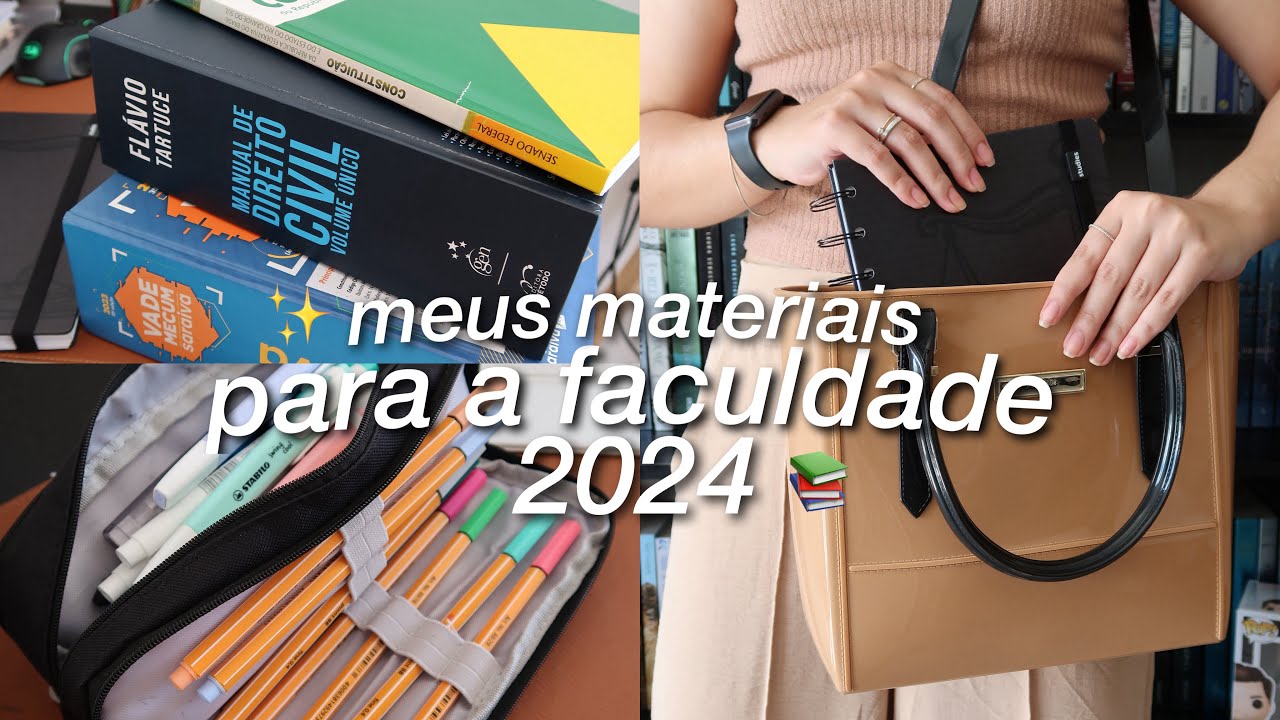 MEU MATERIAL PARA A FACULDADE 2024 | III semestre da faculdade de direito ⚖️✨