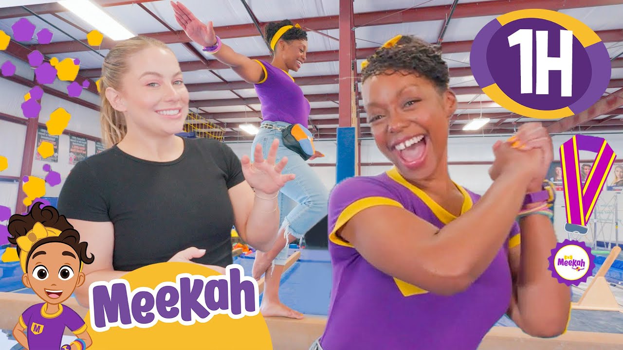 Meekah Learns Gymnastics with Shawn Johnson! | MEEKAH SPECIAL! | Educational Videos for Kids