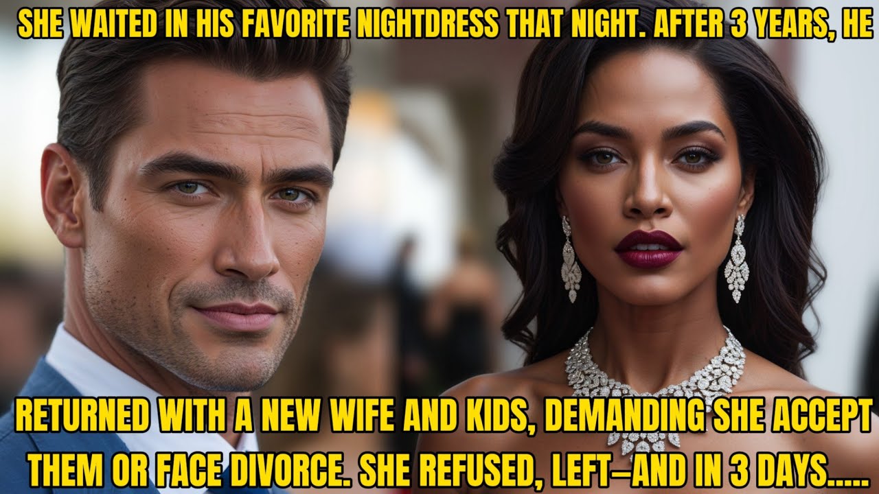 She Waited For Her Billionaire Husband In His Favorite Nightdress, Refused His Threat, And Left