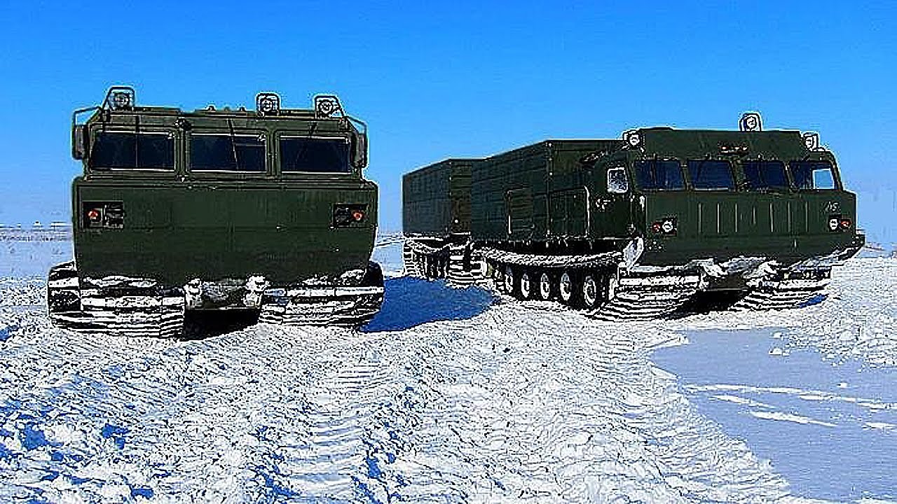 The ROADS of the NORTH ATVS DT 30, MTLB, DT 10, GTT Russian machinery on the road Compilation