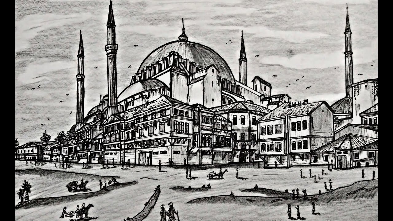 Menggambar Hagia Sophia, Zaman dulu