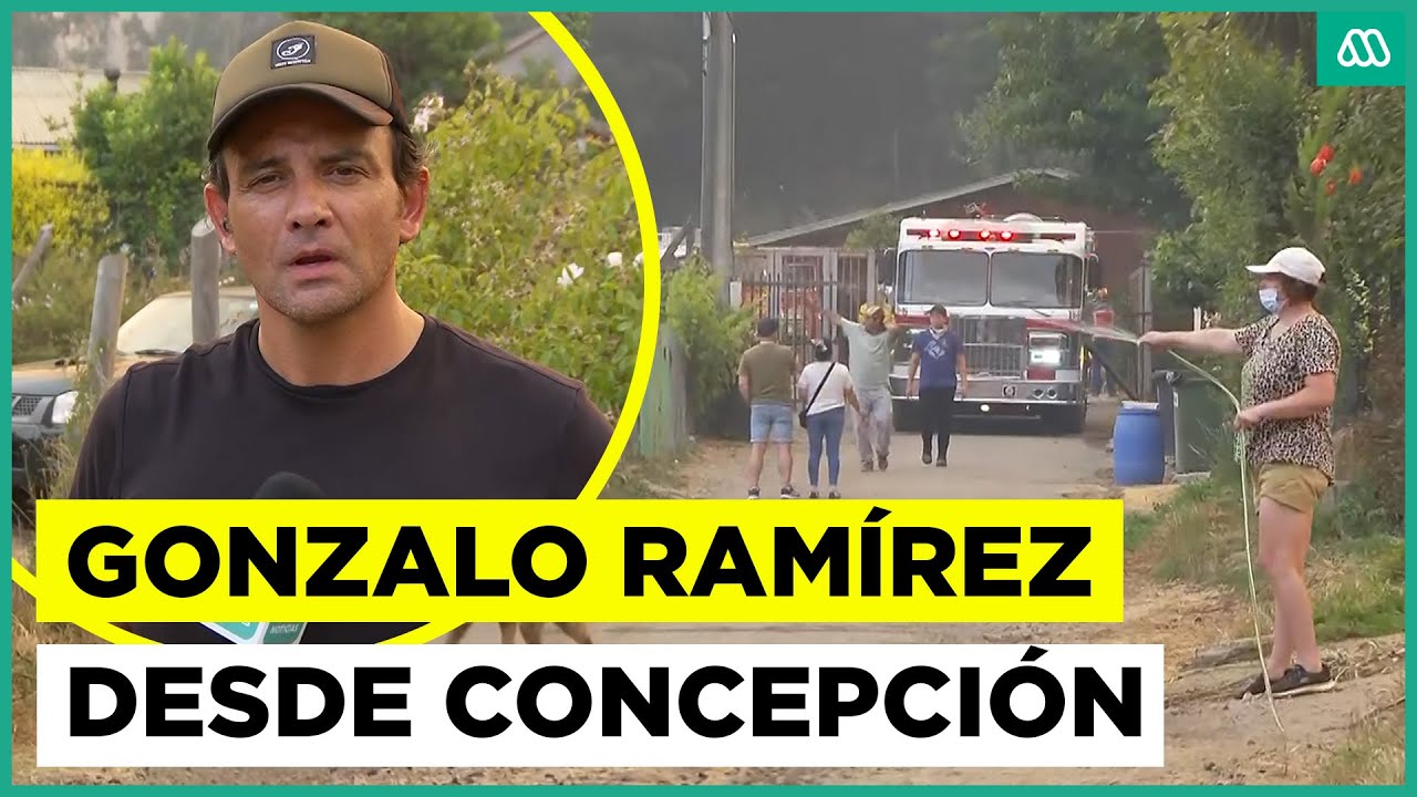 Meganoticias desde Concepción: Viviendas en riesgo por avance del fuego