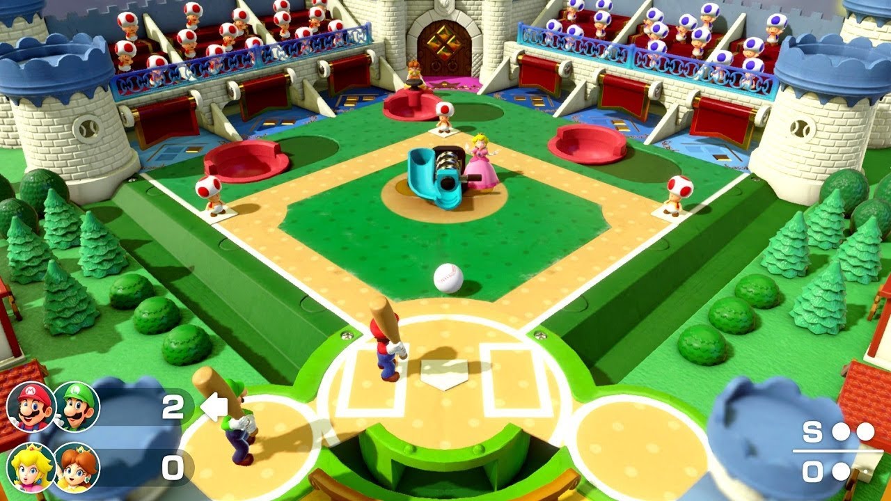 Super Mario Party - Mini League Baseball (2 vs. 2)
