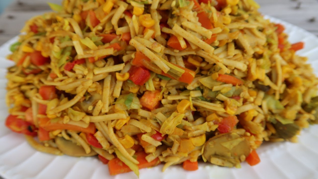 Vegetables With Brown Rice Pasta | Daniel Fast Approved