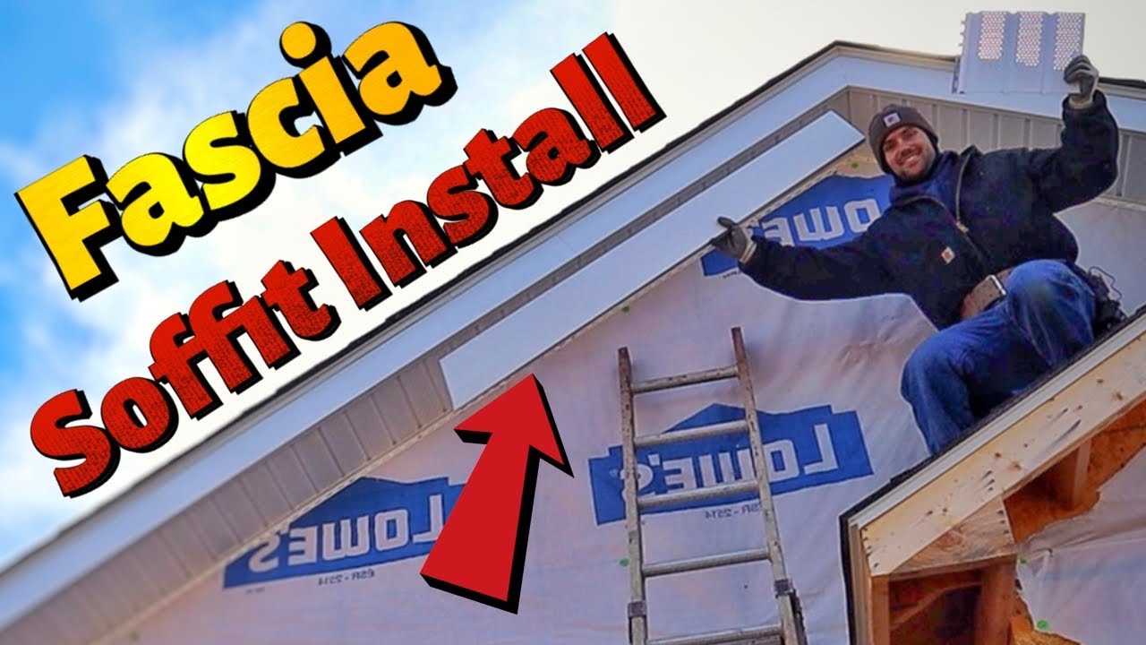 How To Install Soffit And Fascia - In The Peak Of The Roof!