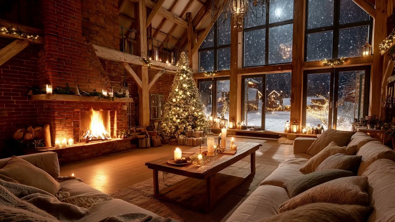 Soft Snowfall Sounds in Music | Gentle Christmas Relaxation Playlist ❄️🎧