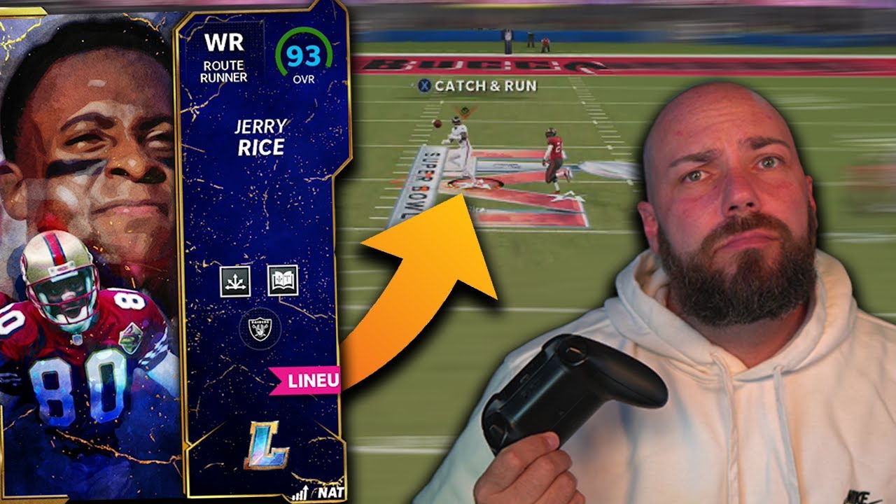 I USED JERRY RICE IN THE SUPER BOWL, AND HE WAS AMAZING! [MADDEN 22 GAMEPLAY]