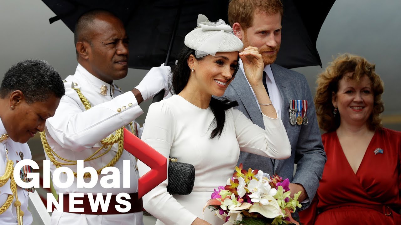 Prince Harry, Meghan Markle meet Fiji's president on first royal visit since military coup