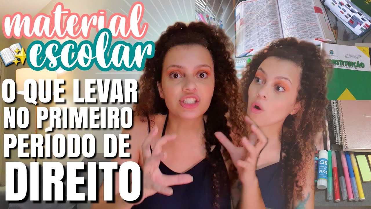 MATERIAL ESCOLAR PARA O PRIMEIRO PERÍODO DA FACULDADE DE DIREITO: O que levar + o que precisa ✨️