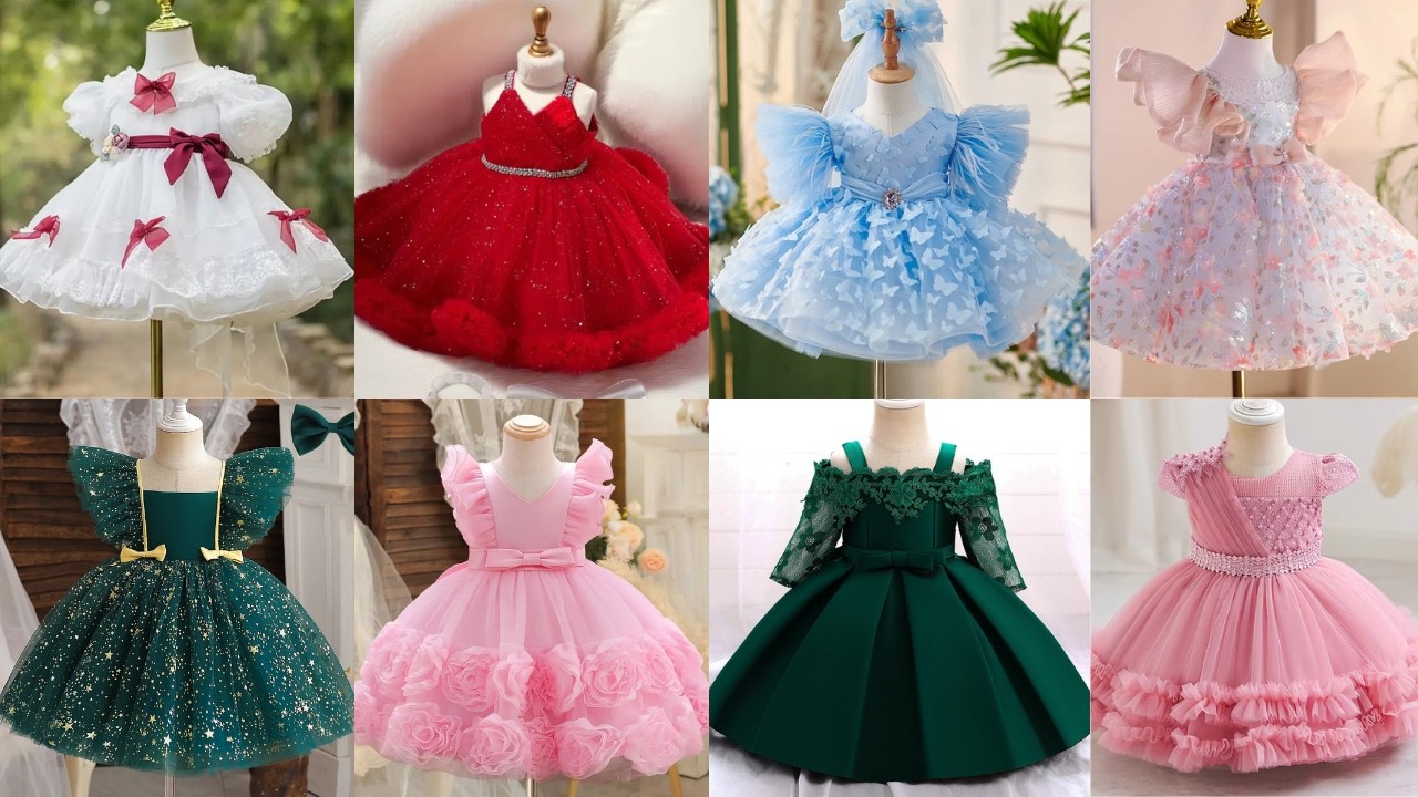 Cute Baby Girl Birthday Party Dresses 2026 | Princess, Stylish & Trendy Outfits Collection