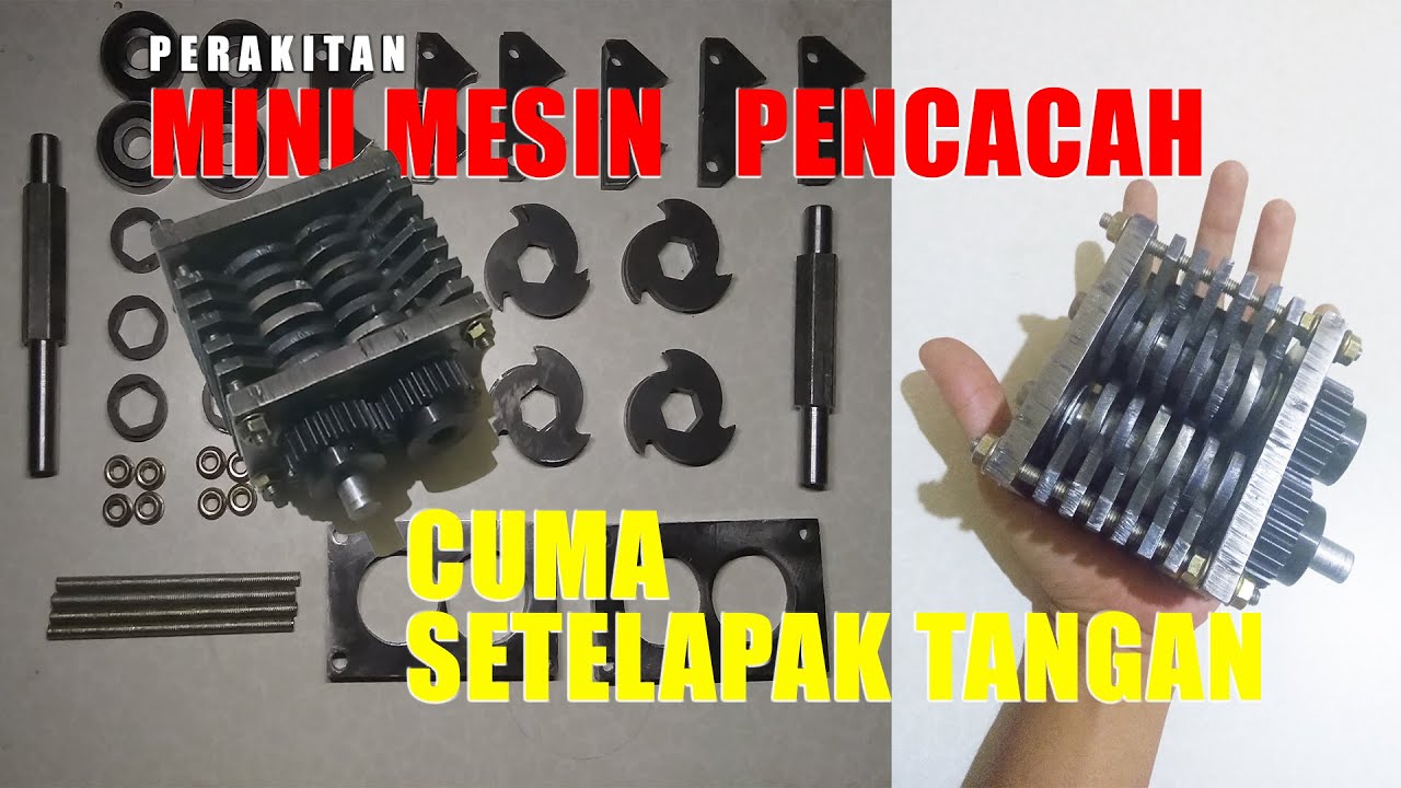 Assembly Small Shredder Machine || Mesin Pencacah Plastik Mini || #shredder #machine