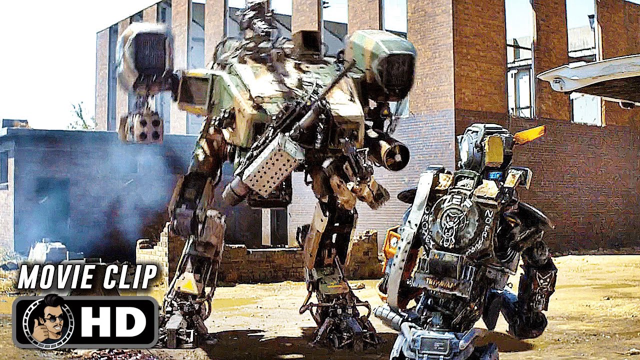 Chappie Vs Moose - Final Fight Scene | CHAPPIE (2015) Movie CLIP HD