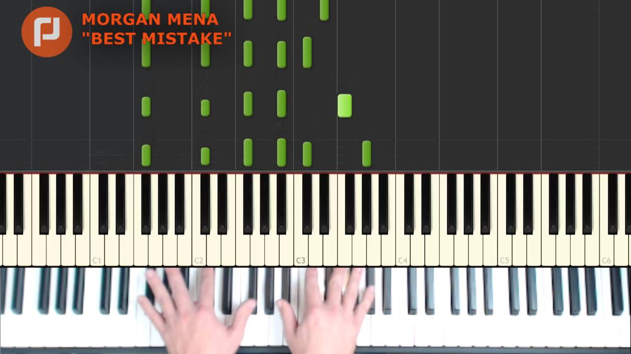 Best Mistake piano tutorial MIDI Synthesia