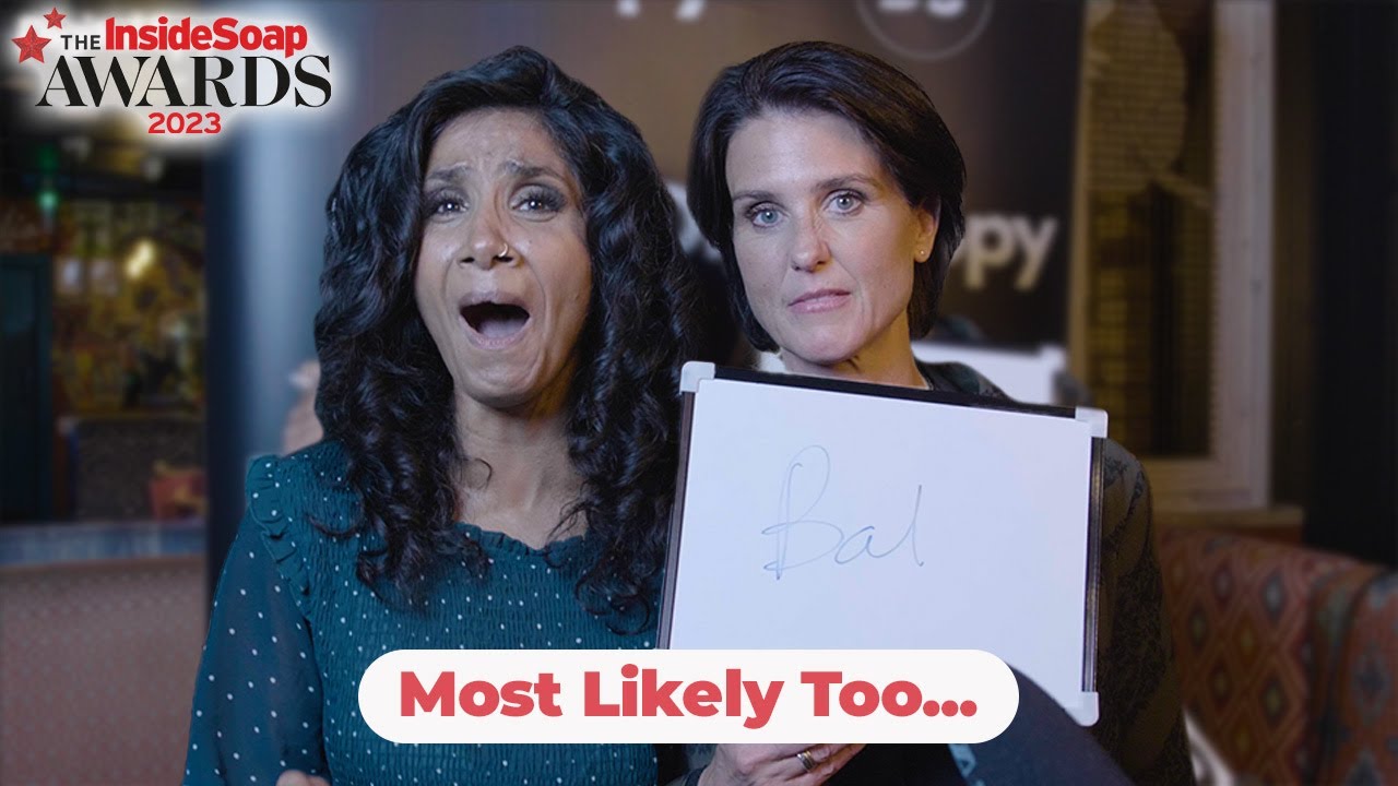 Balvinder Sopal and Heather Peace play 'Most Likely To' at the Inside Soap Awards 2023 #sukeve