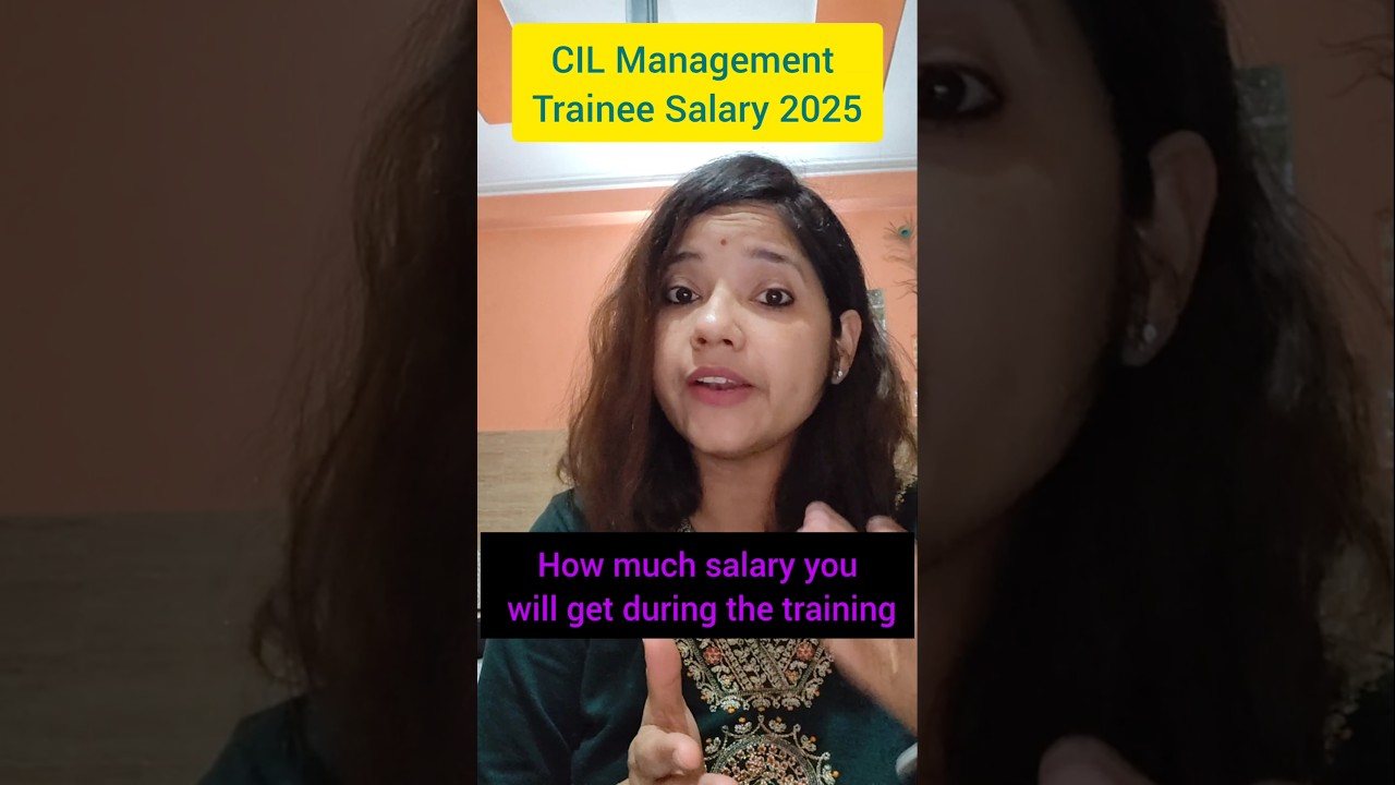 Coal India Management trainee salary 2025|