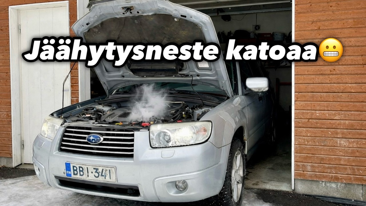 MIHIN JÄÄHDYTYSNESTEET HÄVIÄÄ?😓 | Subaru Forester XT