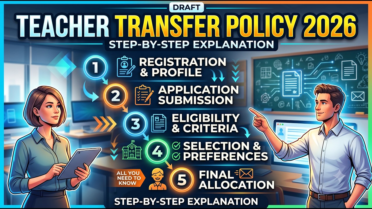 Draft Of Haryana Teacher Transfer Policy 2026