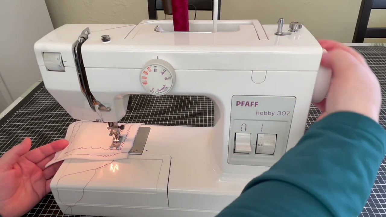 Pfaff Hobby 307/309 Nähmaschine Bedienungsanleitung Erklärung