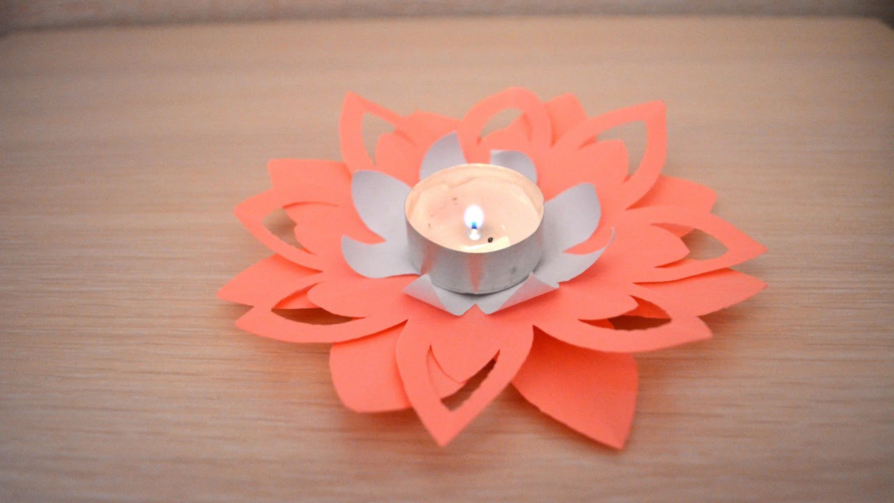Make a Pretty Paper Candle Holder - DIY Home - Guidecentral