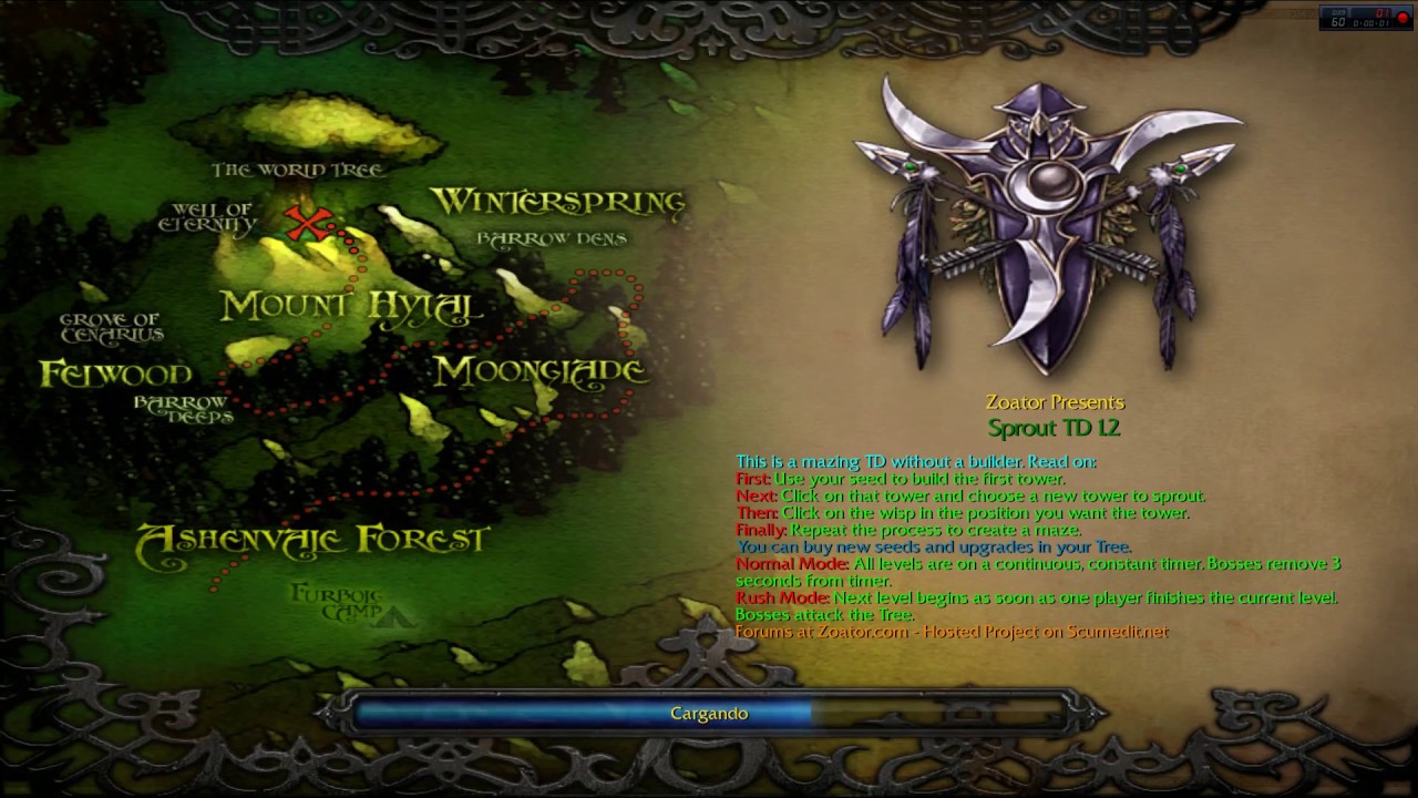 Warcraft 3 - The best MAZE to beat SPROUT TD 1.2