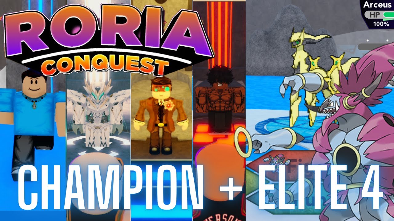 HOW TO BEAT THE CHAMPION + ELITE 4! RORIA CONQUEST BRICK BRONZE