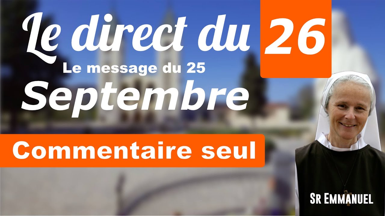 Message du 25 Septembre 2025, commentaire seul : 