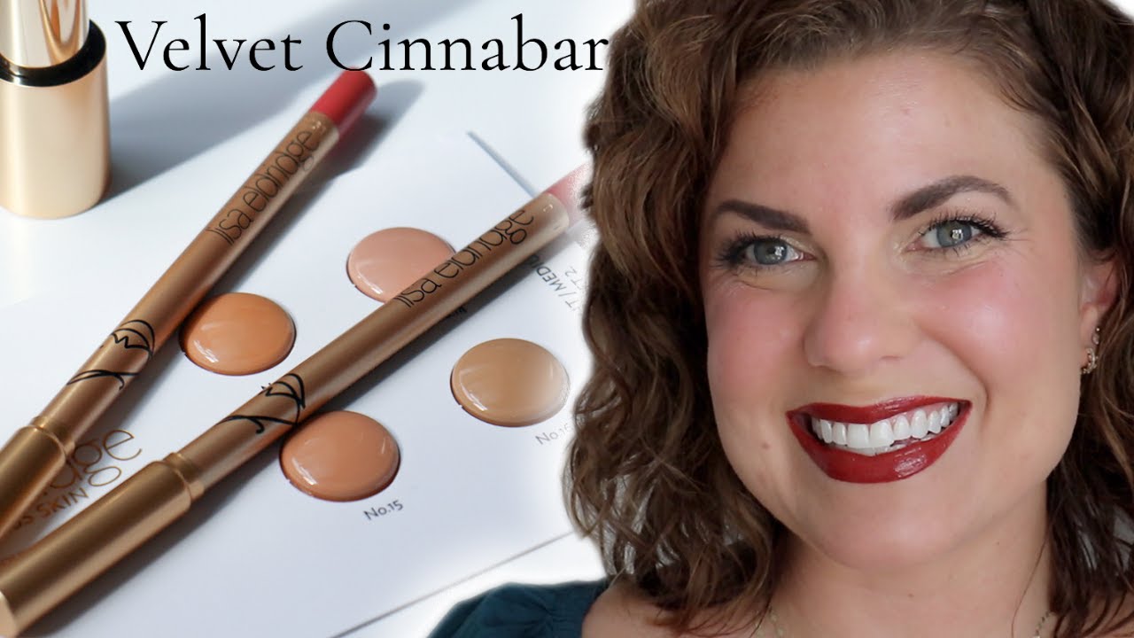 Lisa Eldridge Foundation Try On and Velvet Cinnabar Lip Liner, Lipstick & Gloss!