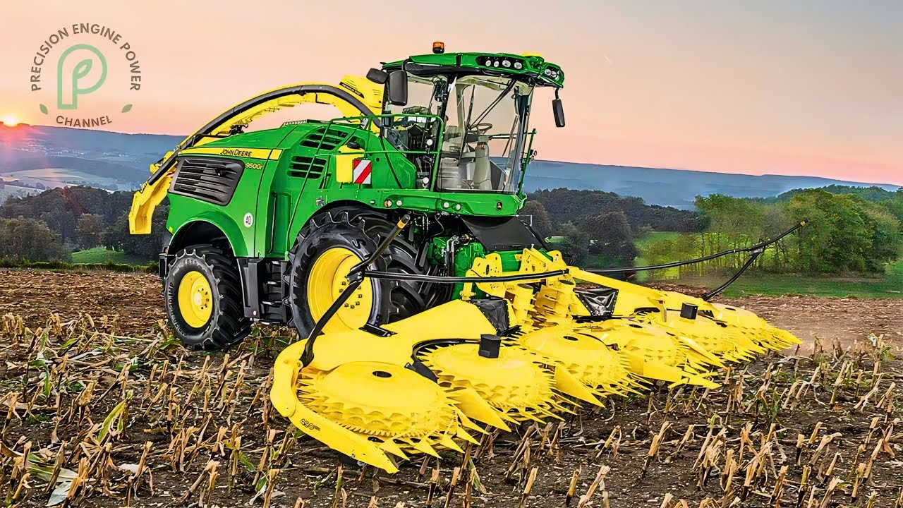 John Deere 9900i Corn Cutter High-Efficiency Forage Harvester for Livestock Feed