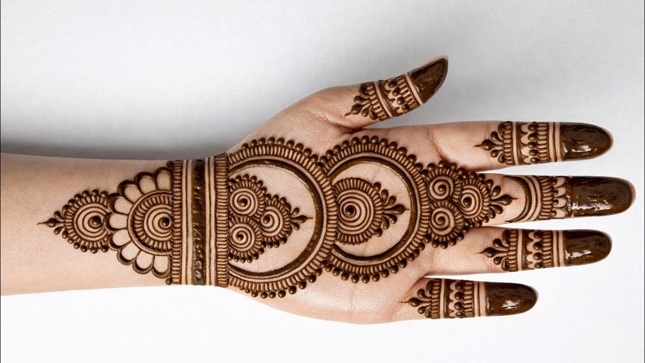 Stylish beautiful front hand mehndi | easy arabic mehndi | simple mehndi design | mehndi design